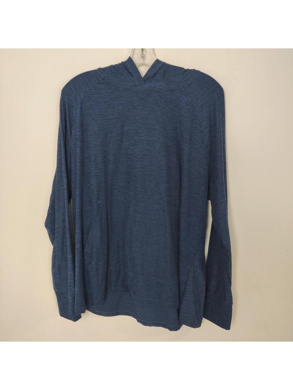 Kyodan Blue Heather Lightweight Hooded Pullover Size XL
